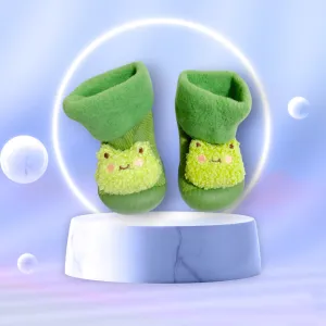 Frog Green Silicone Socks Shoes 2611 C