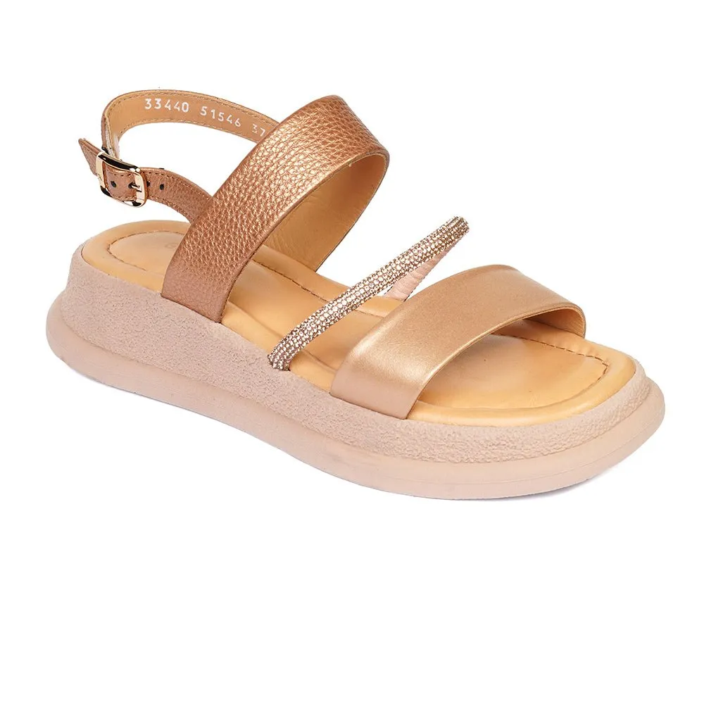 Greyder Women's Sparkle High Sole Sandals