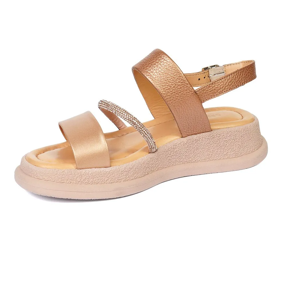 Greyder Women's Sparkle High Sole Sandals