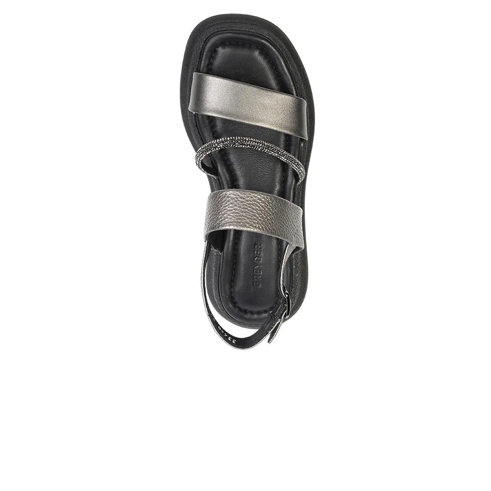 Greyder Women's Sparkle High Sole Sandals