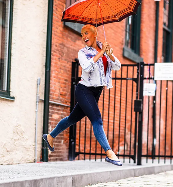 ja-vie Sarape Stripe jelly flats shoes