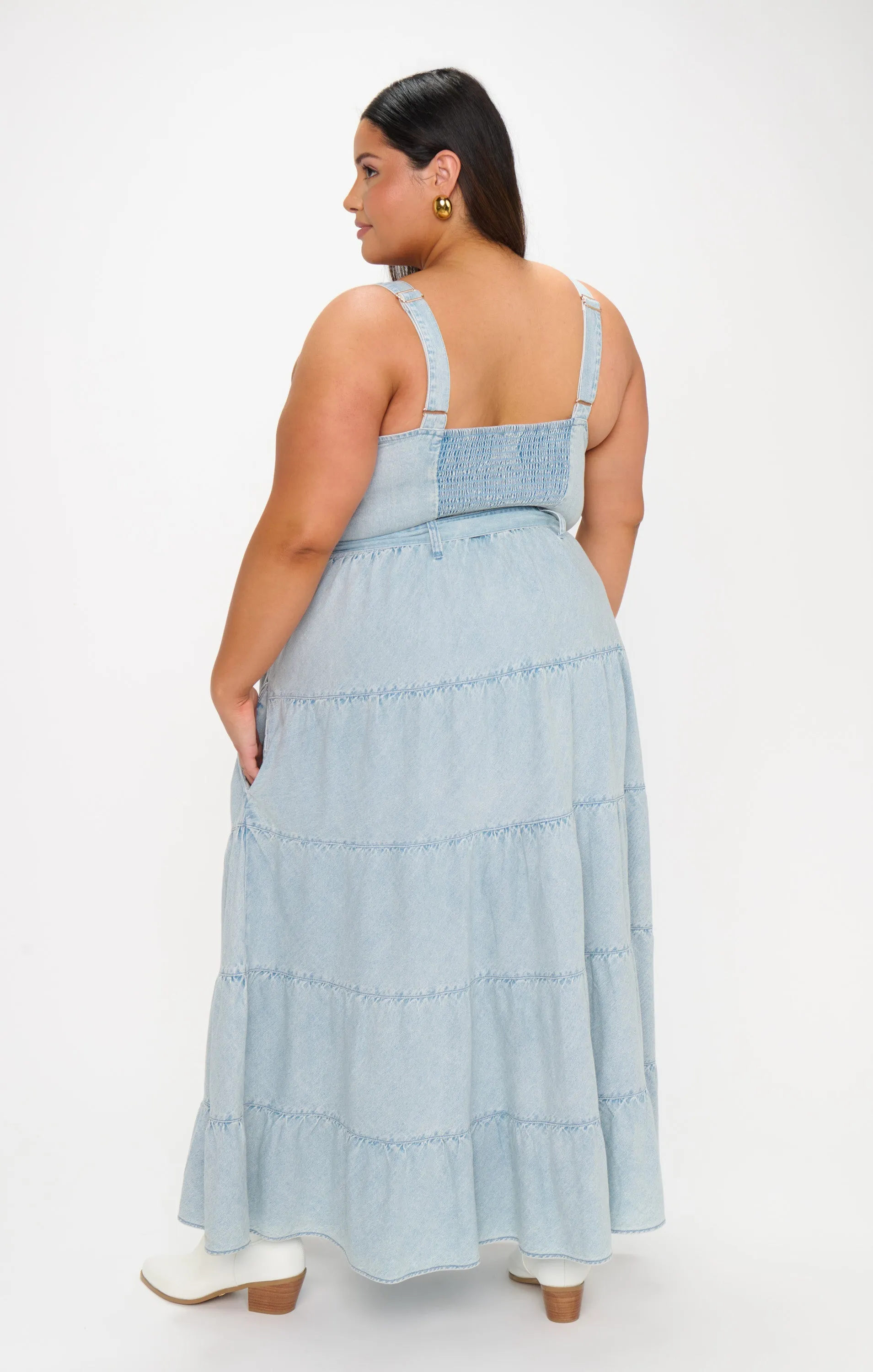 Lainey Midi Dress ~ Dew Drop