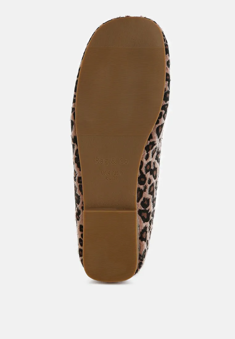 Leopard Print Flat Loafers By RUW