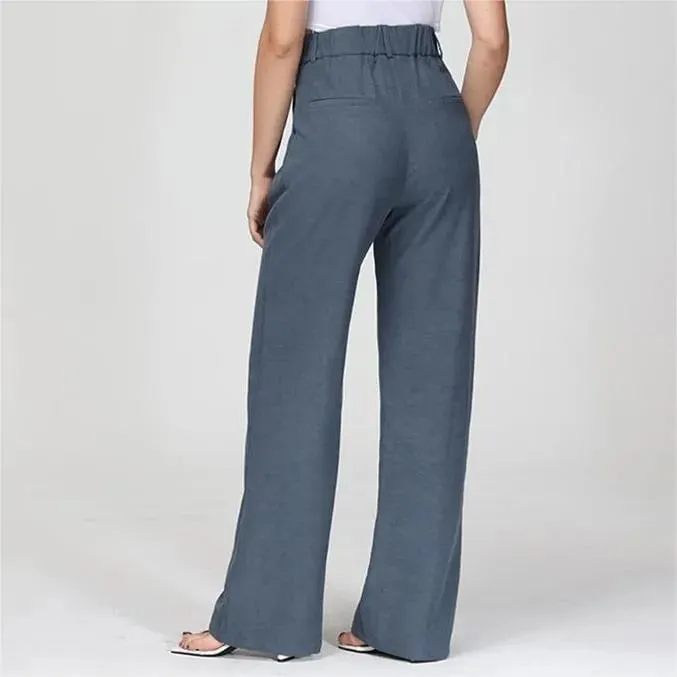 Lightweight Tailored Wide Leg Pants