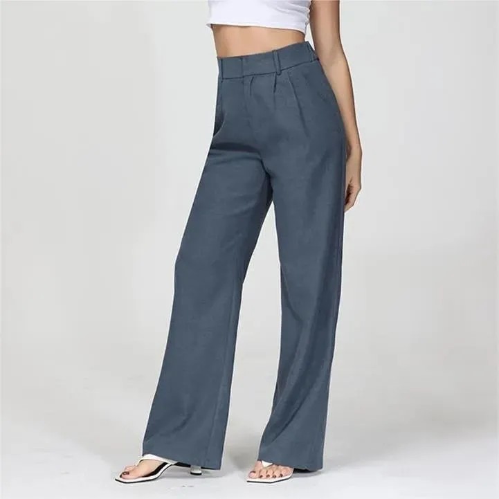 Lightweight Tailored Wide Leg Pants