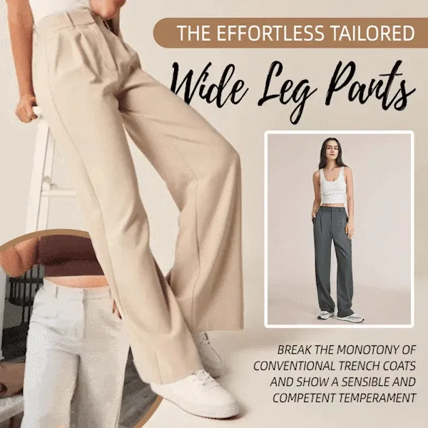 Lightweight Tailored Wide Leg Pants