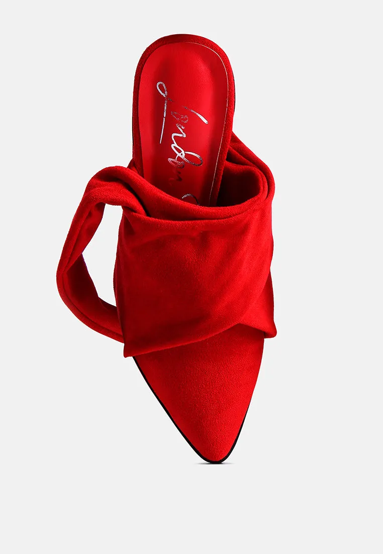 Mama Fav Lace Up Block Heel Mules By Ruw