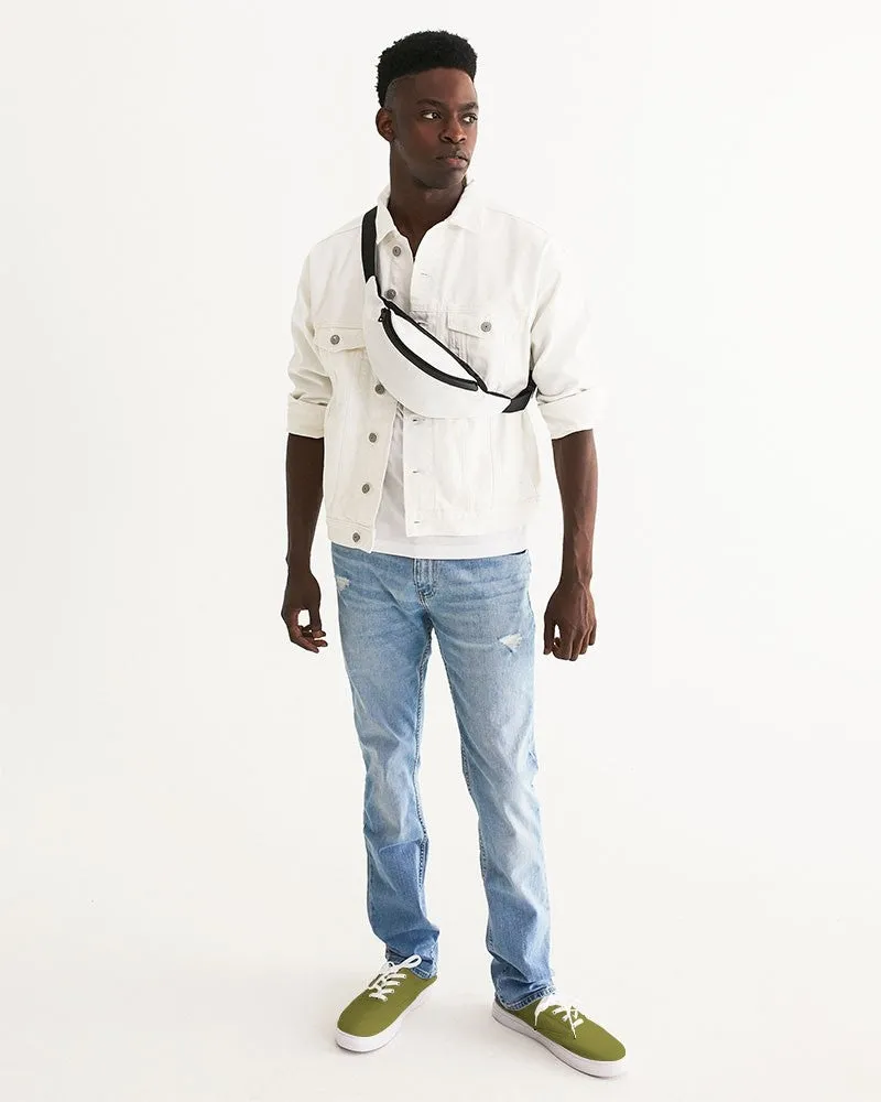 Medium Dark Midtone Yellow Canvas Sneakers | Men's | C0M0Y80K60