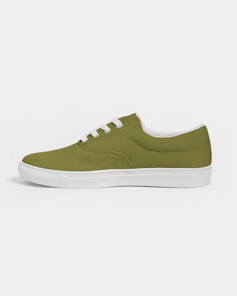 Medium Dark Midtone Yellow Canvas Sneakers | Men's | C0M0Y80K60