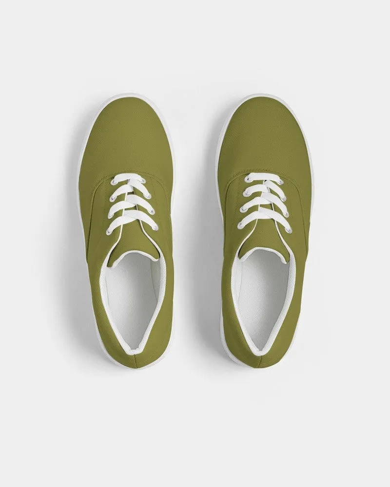 Medium Dark Midtone Yellow Canvas Sneakers | Men's | C0M0Y80K60