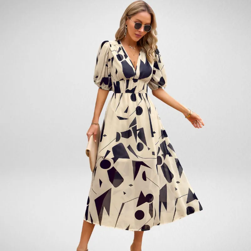 Meliora | Charming Dress with V-Neckline