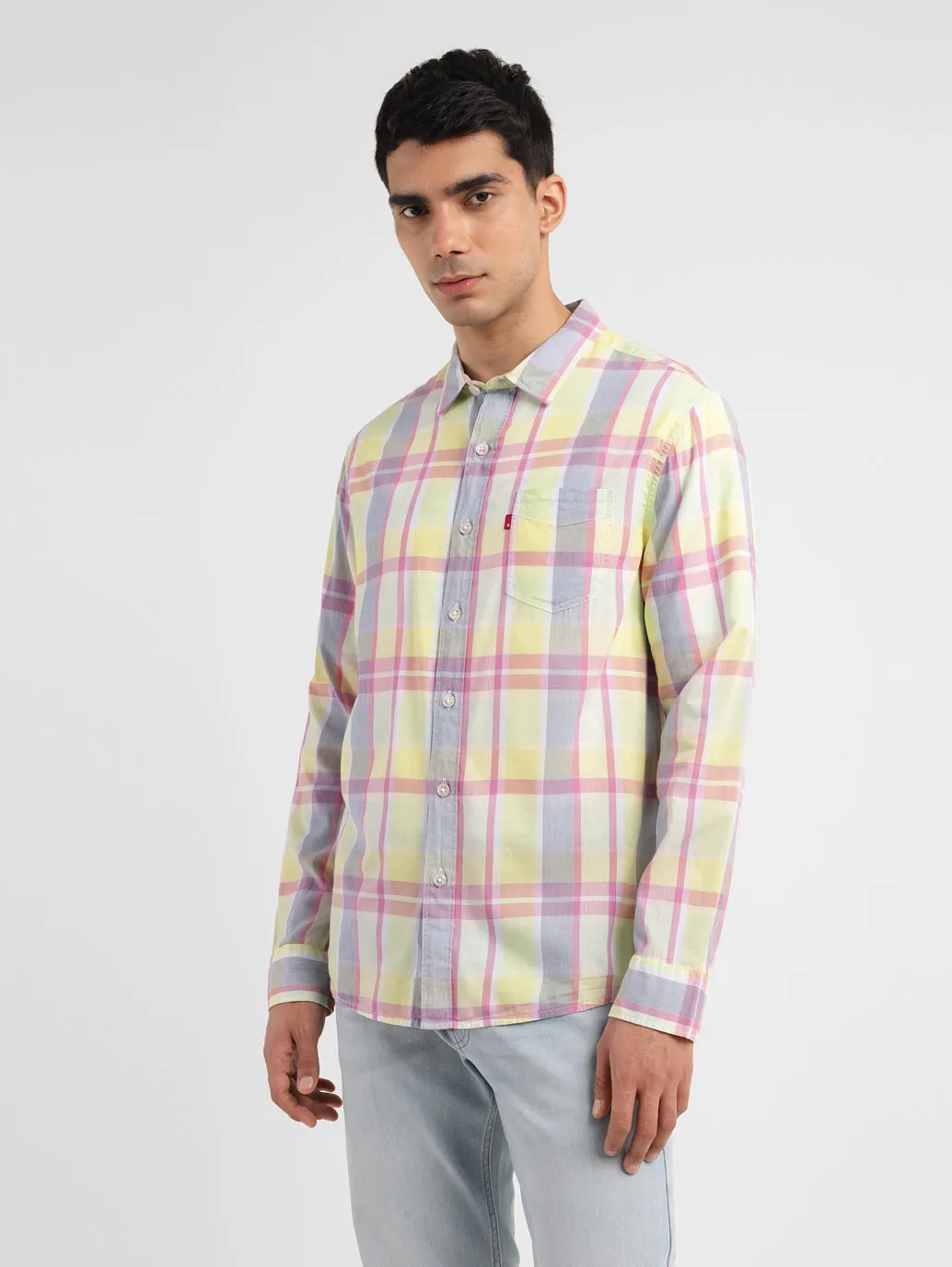 Men's Checkered Slim Fit Shirt