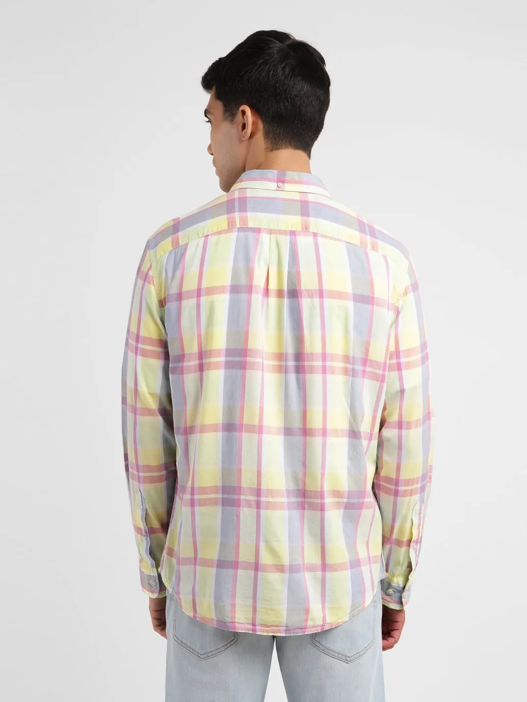Men's Checkered Slim Fit Shirt