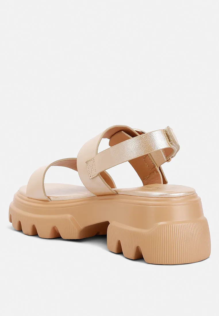 Metallic Chunky Sandals By RAG