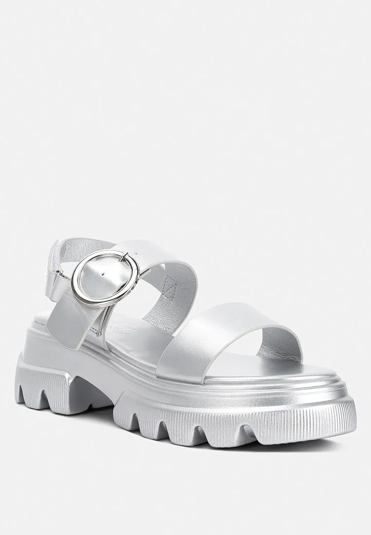 Metallic Chunky Sandals By RAG