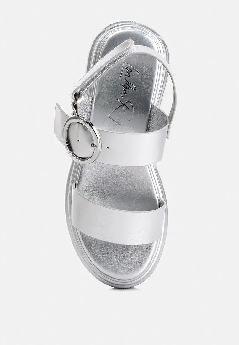 Metallic Chunky Sandals By RAG