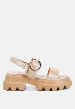 Metallic Chunky Sandals By RAG