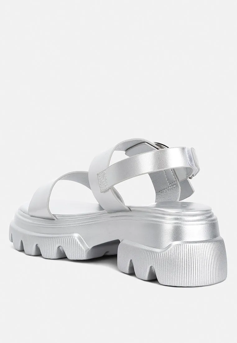 Metallic Chunky Sandals By RAG