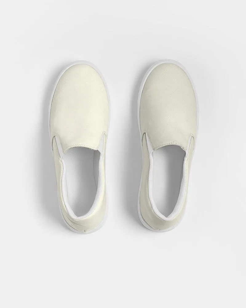 Pale Yellow Slip-On Canvas Sneakers | Women's | Bright Pale Yellow | C0M0Y10K0
