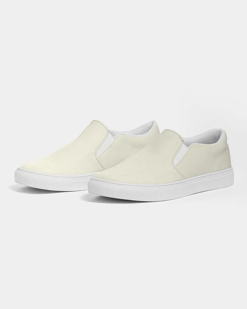 Pale Yellow Slip-On Canvas Sneakers | Women's | Bright Pale Yellow | C0M0Y10K0