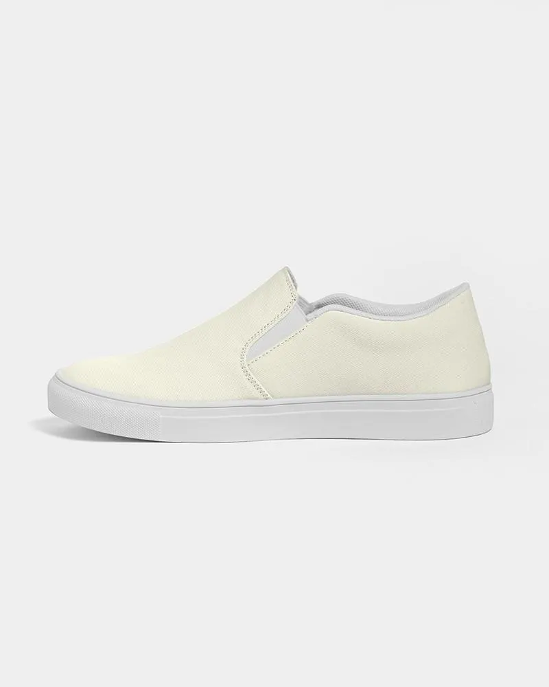 Pale Yellow Slip-On Canvas Sneakers | Women's | Bright Pale Yellow | C0M0Y10K0