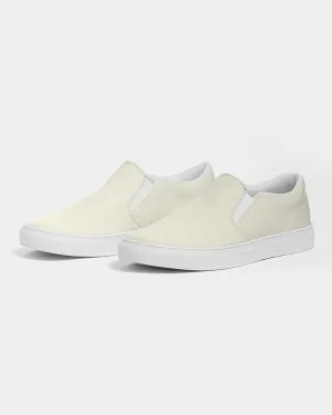 Pale Yellow Slip-On Canvas Sneakers | Women's | Bright Pale Yellow | C0M0Y10K0
