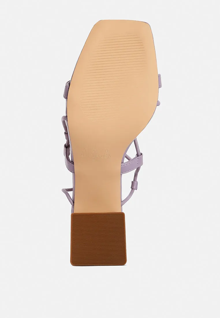 Provoked Lace Up Block Heeled Sandals By Ruw