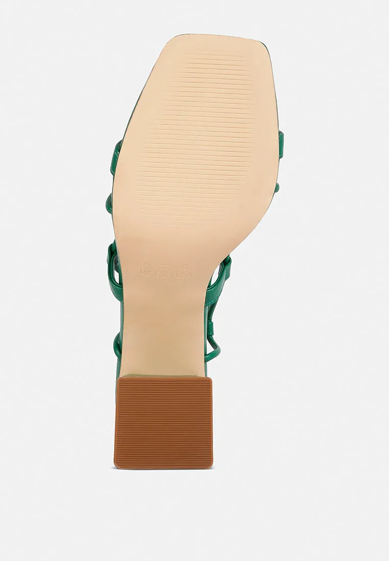 Provoked Lace Up Block Heeled Sandals By Ruw