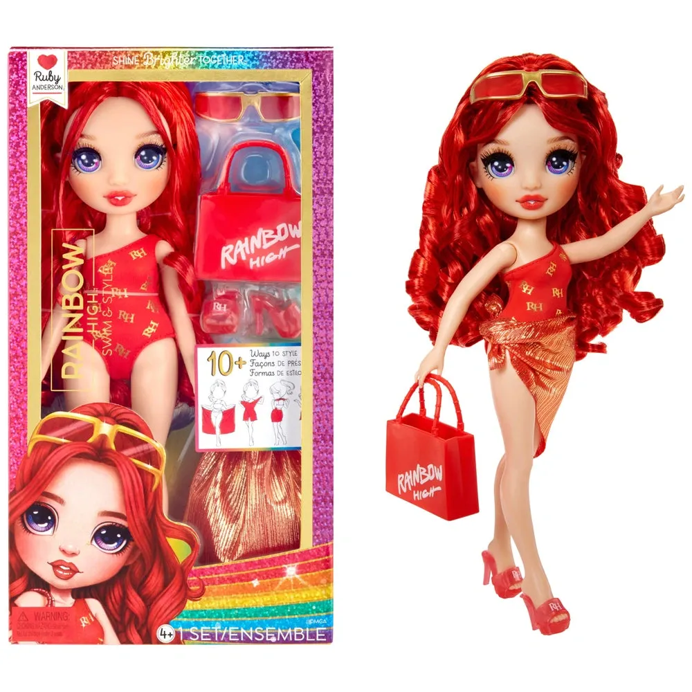 Rainbow High Swim & Style Ruby Fashion Doll