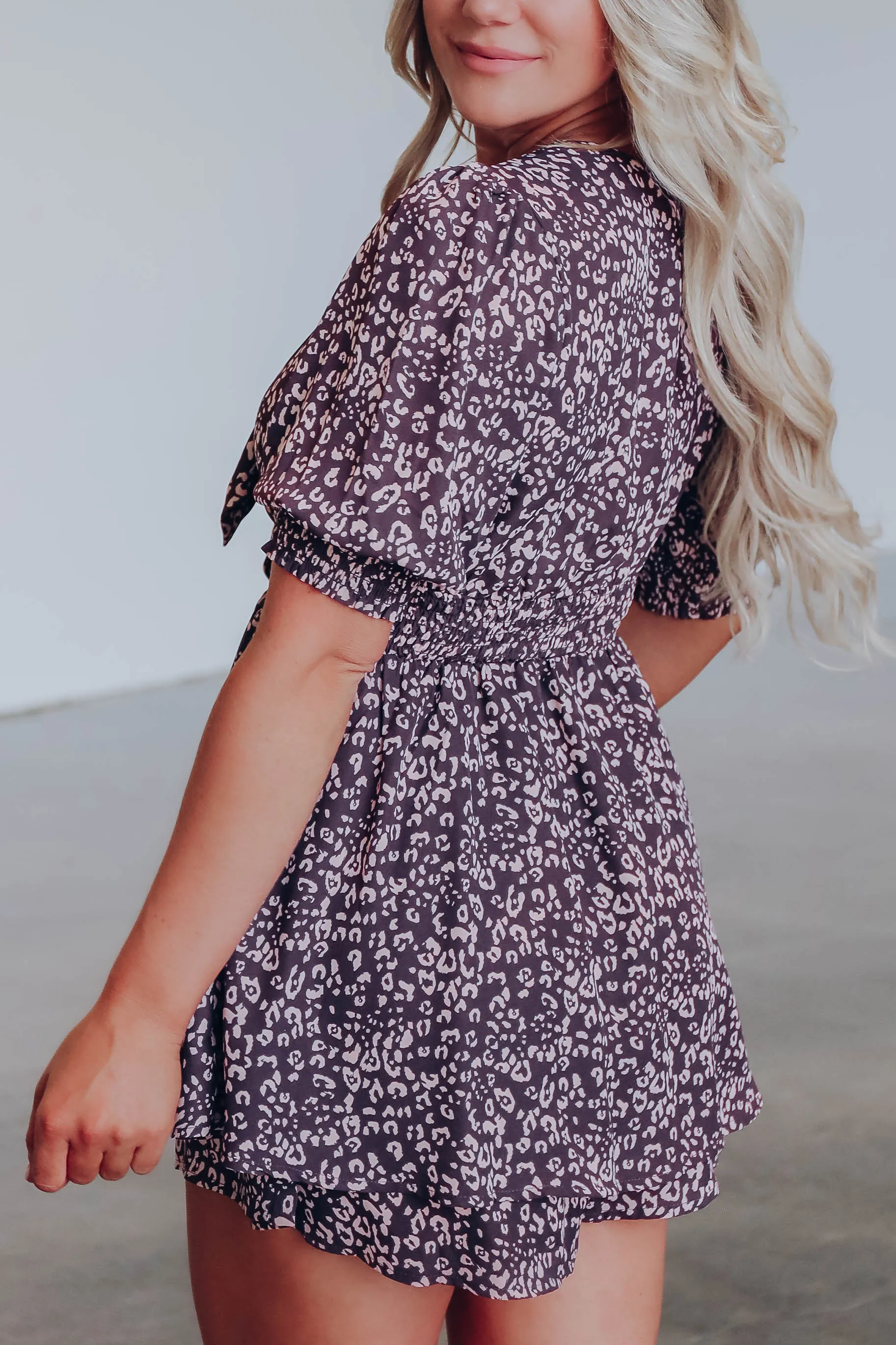 Rare Catch Cheetah Print Romper