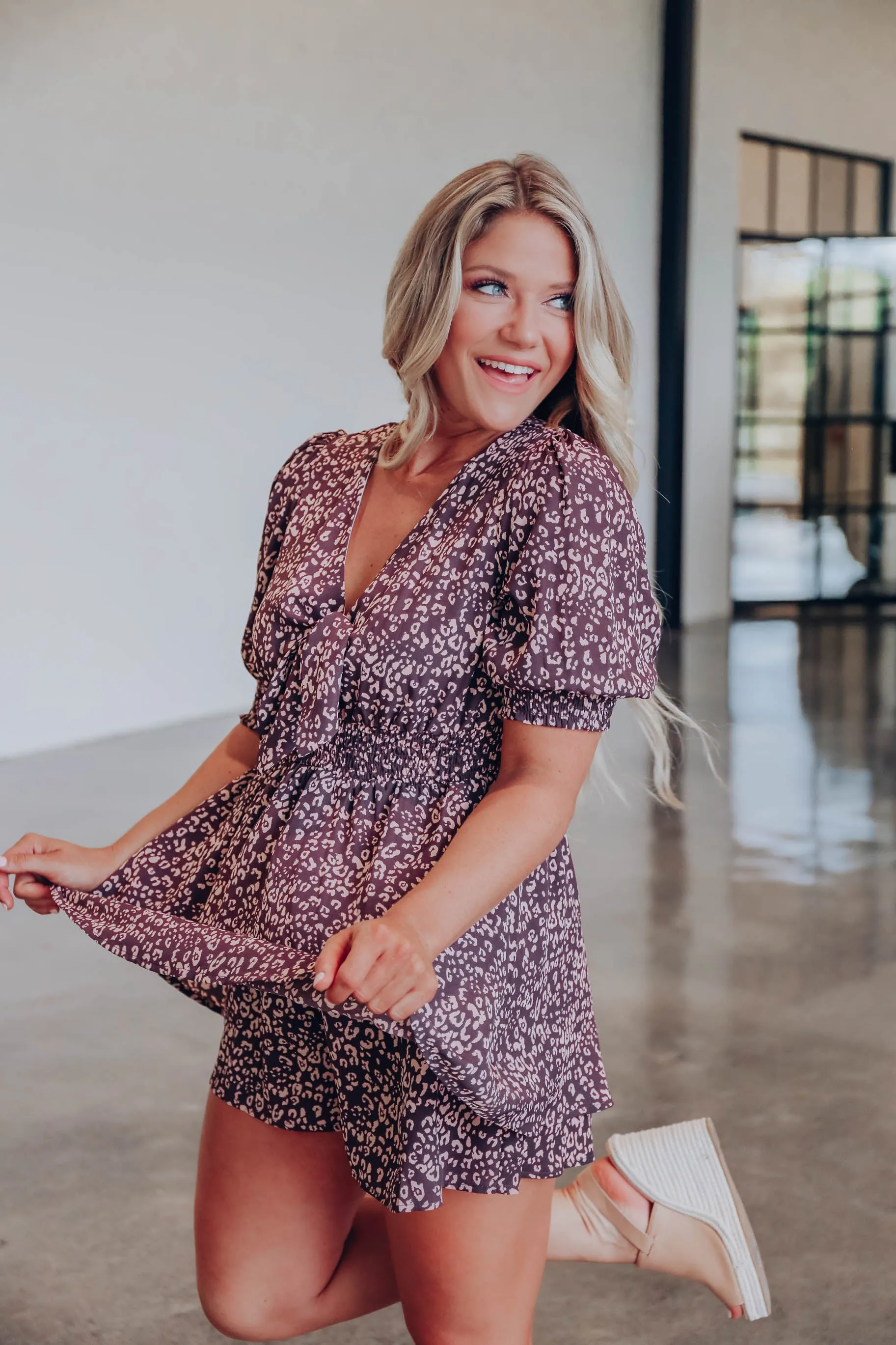 Rare Catch Cheetah Print Romper