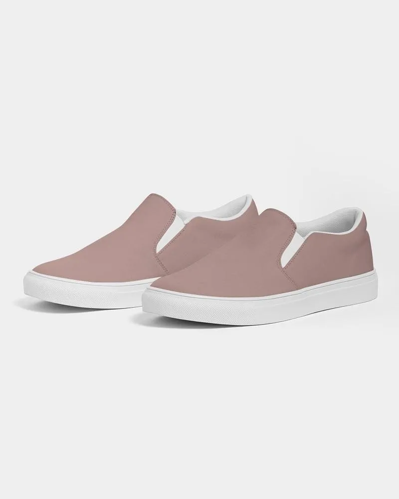 Shaded Pale Pastel Red Brown Slip-On Canvas Sneakers | Men's | C0M30Y22K30
