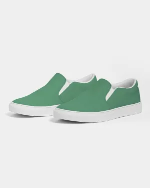 Shaded Pastel Green Slip-On Canvas Sneakers | Men's | C60M0Y60K30