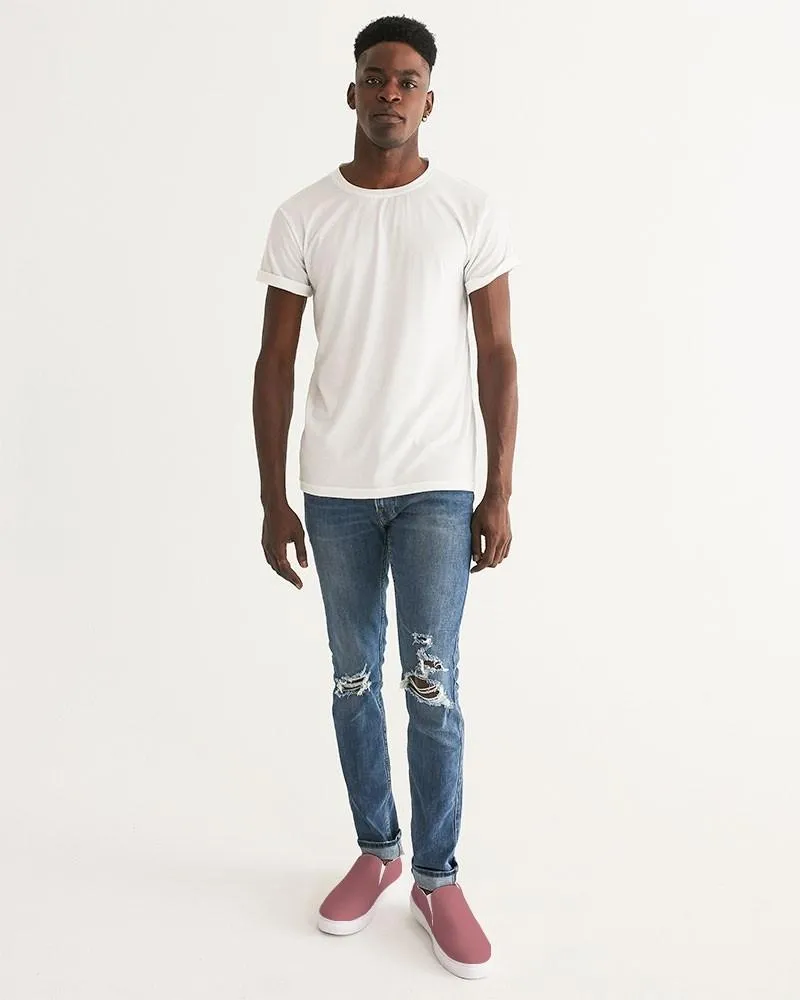 Shaded Pastel Pink Slip-On Canvas Sneakers | Men's | C0M60Y30K30