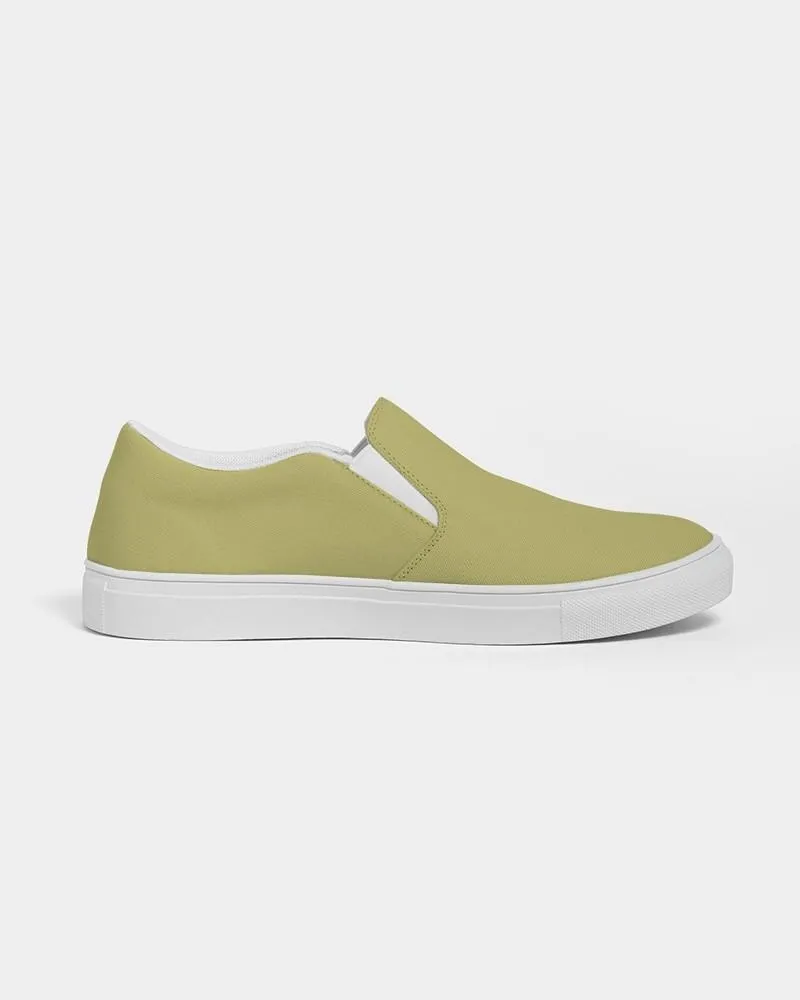 Shaded Pastel Yellow Slip-On Canvas Sneakers | Men's | C0M0Y60K30