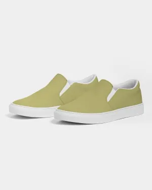 Shaded Pastel Yellow Slip-On Canvas Sneakers | Men's | C0M0Y60K30
