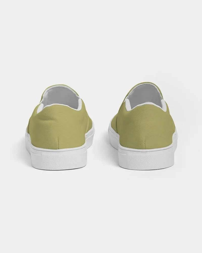 Shaded Pastel Yellow Slip-On Canvas Sneakers | Men's | C0M0Y60K30