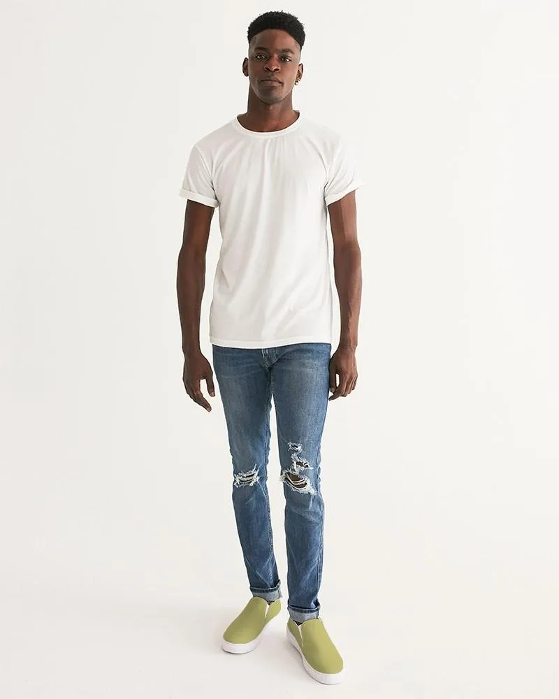 Shaded Pastel Yellow Slip-On Canvas Sneakers | Men's | C0M0Y60K30