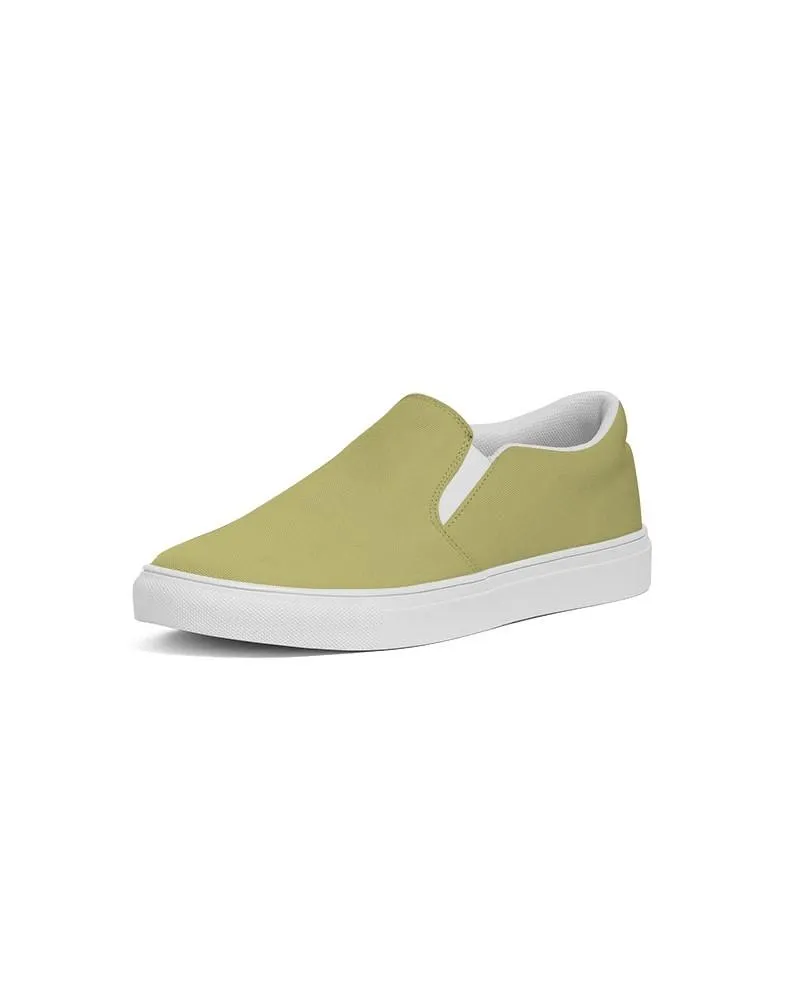 Shaded Pastel Yellow Slip-On Canvas Sneakers | Men's | C0M0Y60K30
