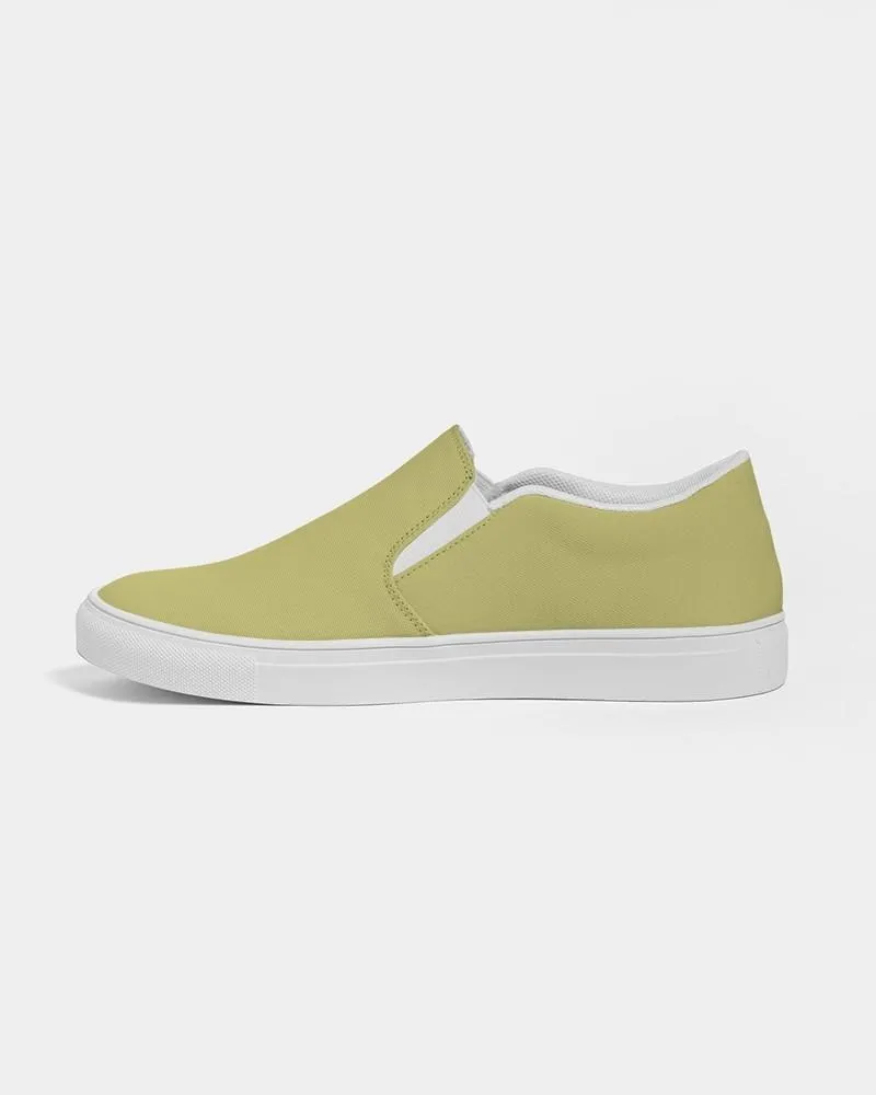 Shaded Pastel Yellow Slip-On Canvas Sneakers | Men's | C0M0Y60K30
