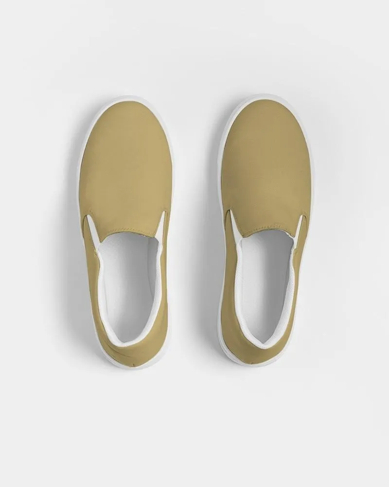 Shaded Pastel Yellow Slip-On Canvas Sneakers | Men's | C0M15Y60K30