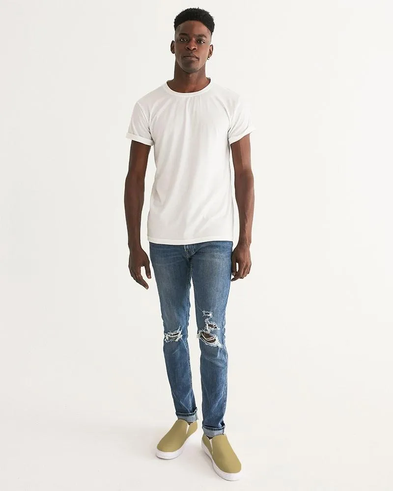 Shaded Pastel Yellow Slip-On Canvas Sneakers | Men's | C0M15Y60K30