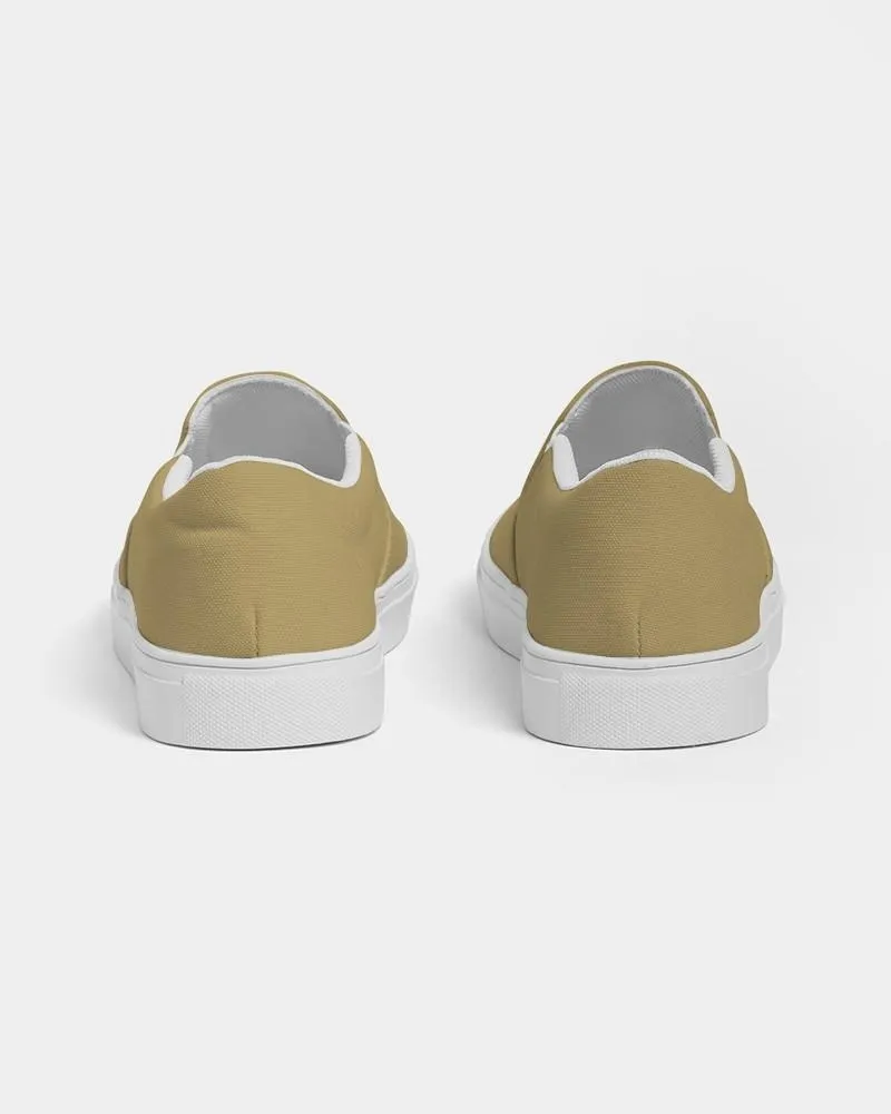 Shaded Pastel Yellow Slip-On Canvas Sneakers | Men's | C0M15Y60K30