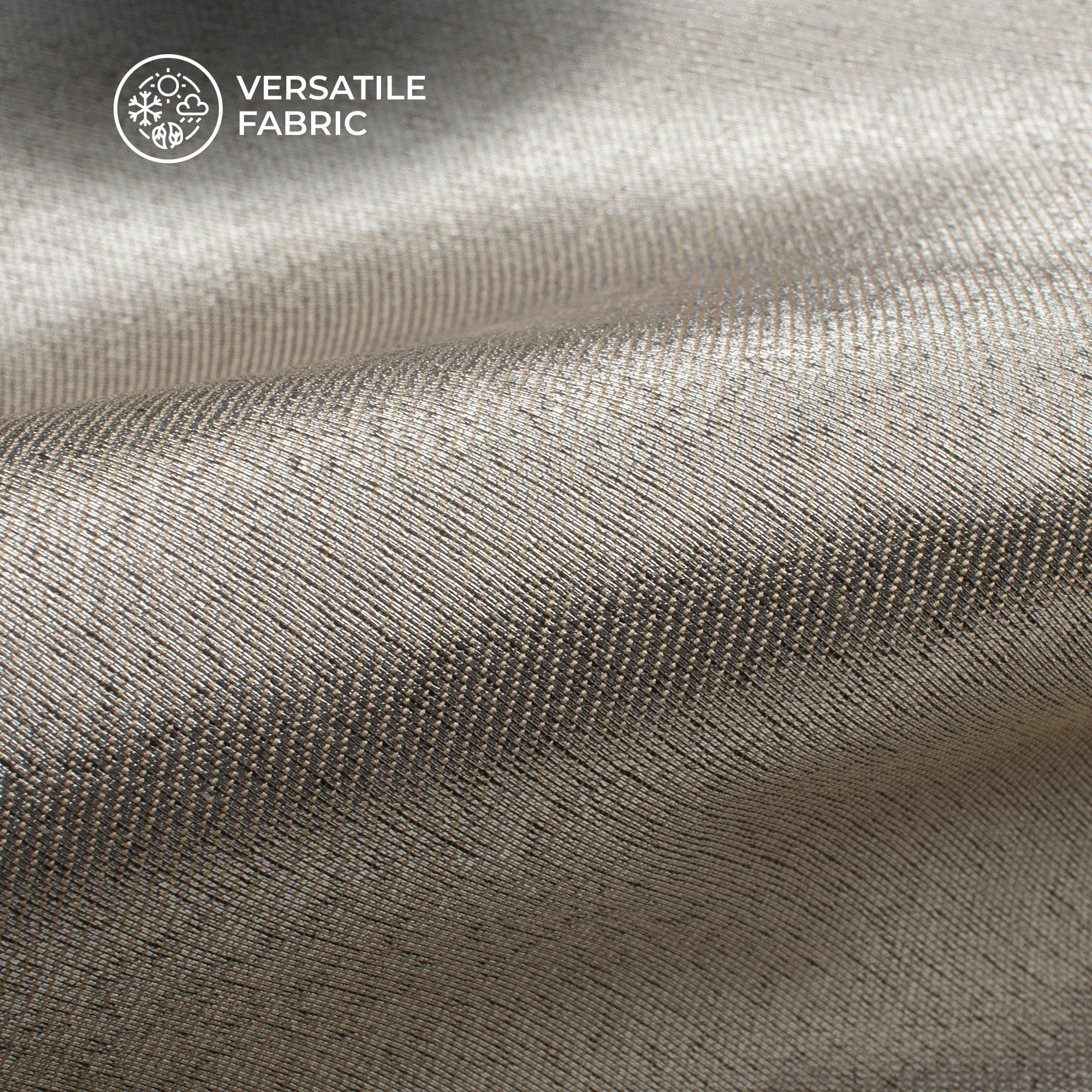Silver Plain Pure Satin Tissue Banarasi Silk Fabric