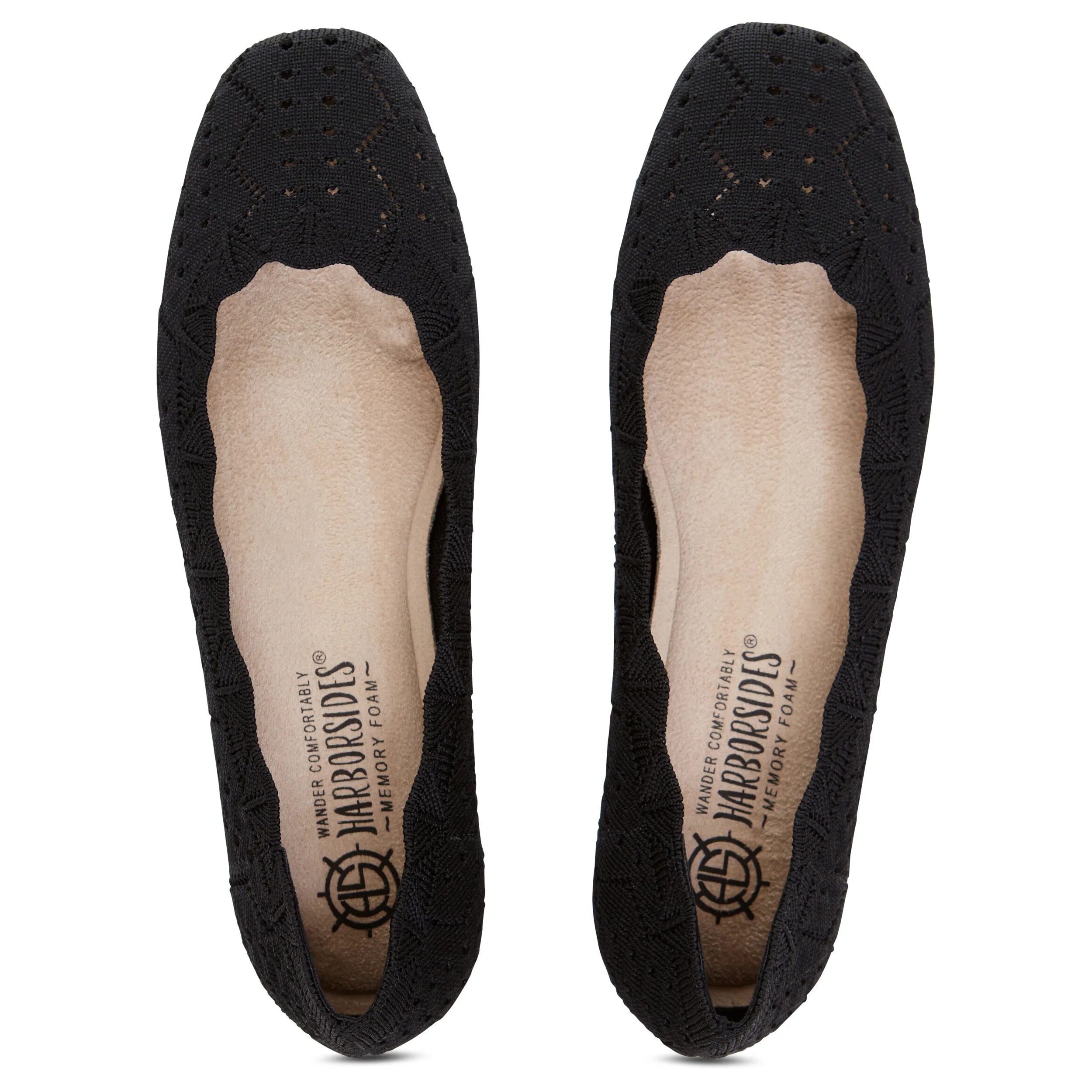 Square Toe Knit Ballet Flat (Percy)