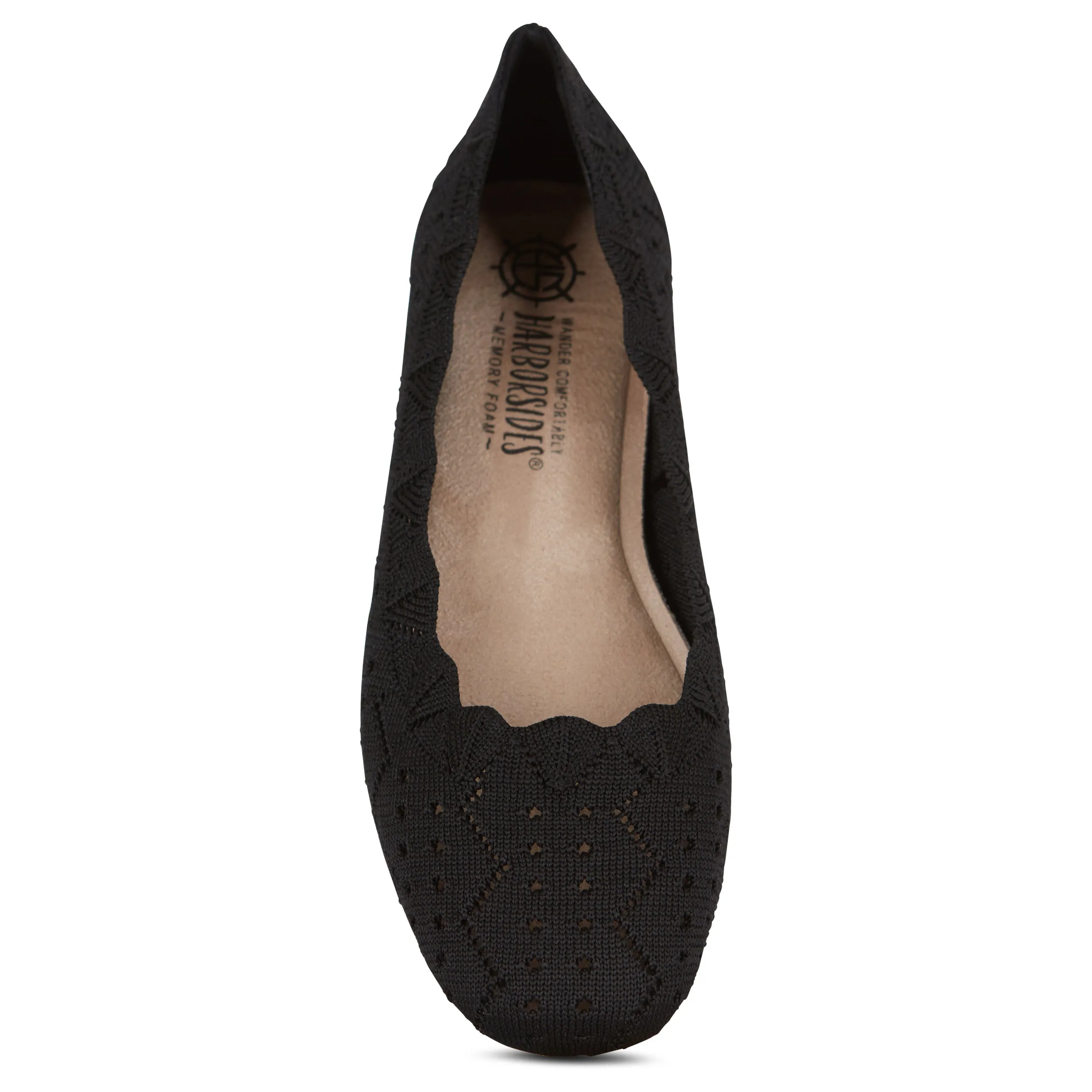 Square Toe Knit Ballet Flat (Percy)