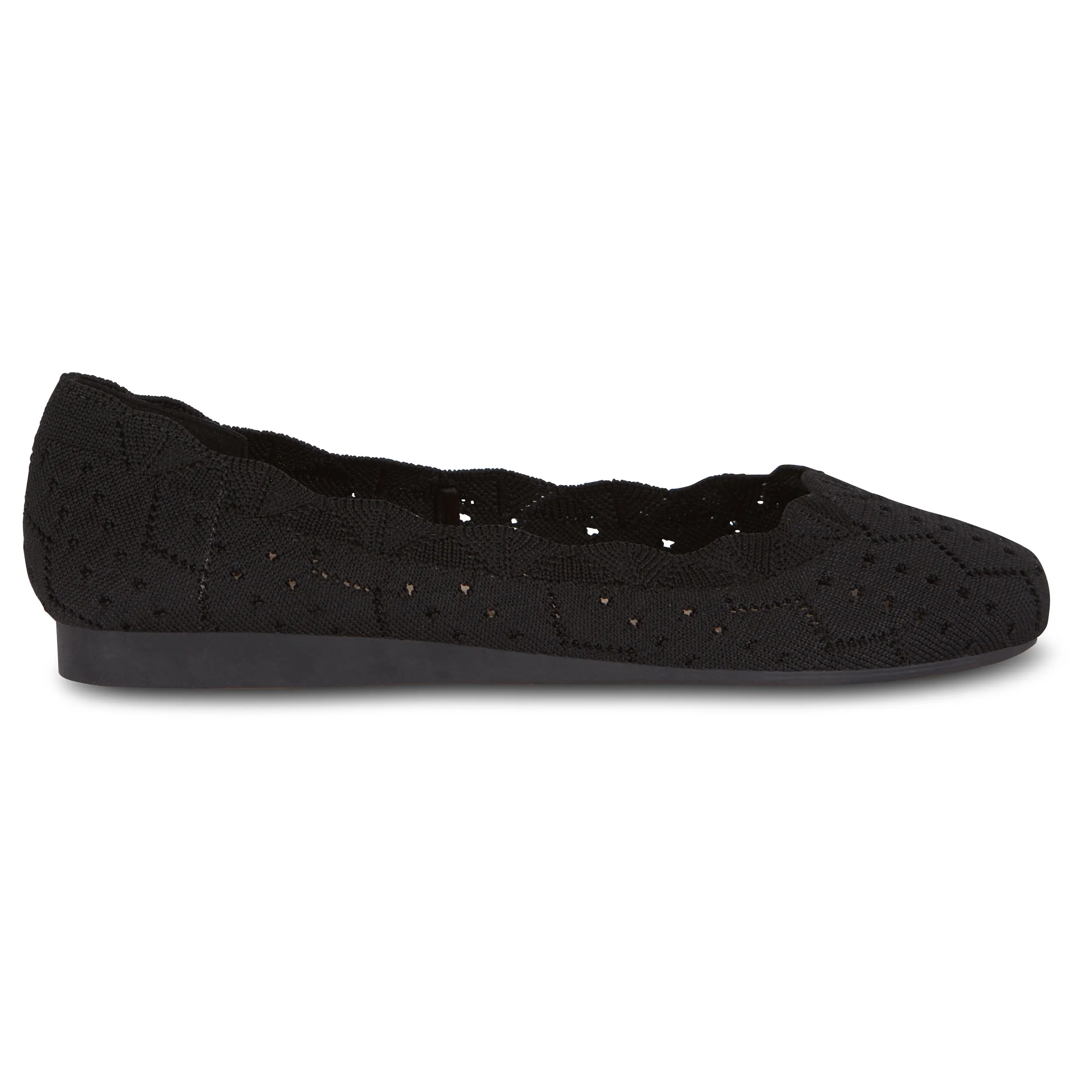 Square Toe Knit Ballet Flat (Percy)