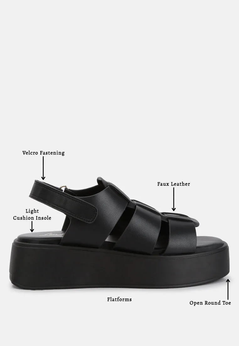 Velcro Gladiator Sandals By Ruw