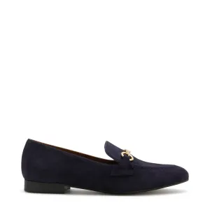 Vendôme Fleur blue suede loafers