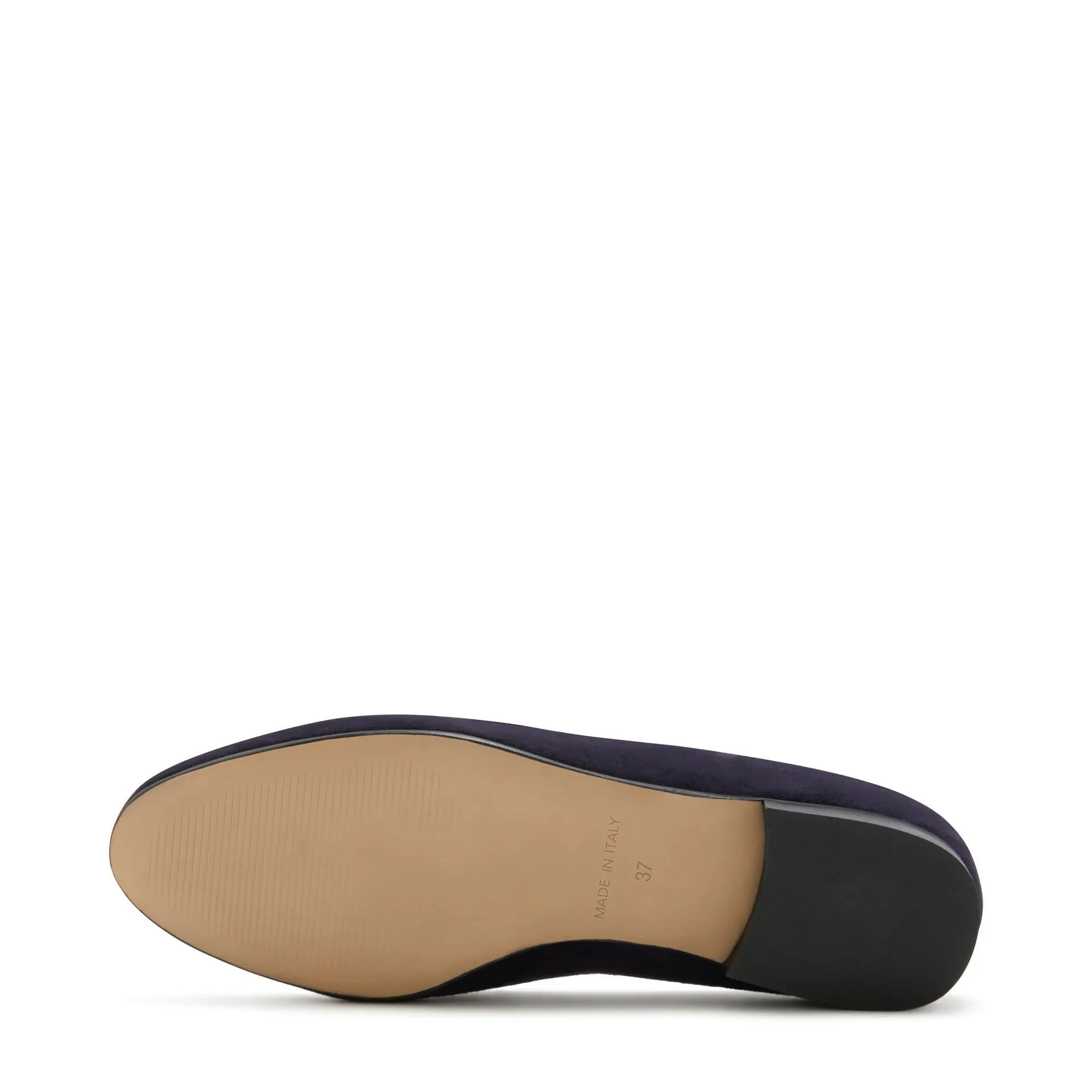 Vendôme Fleur blue suede loafers